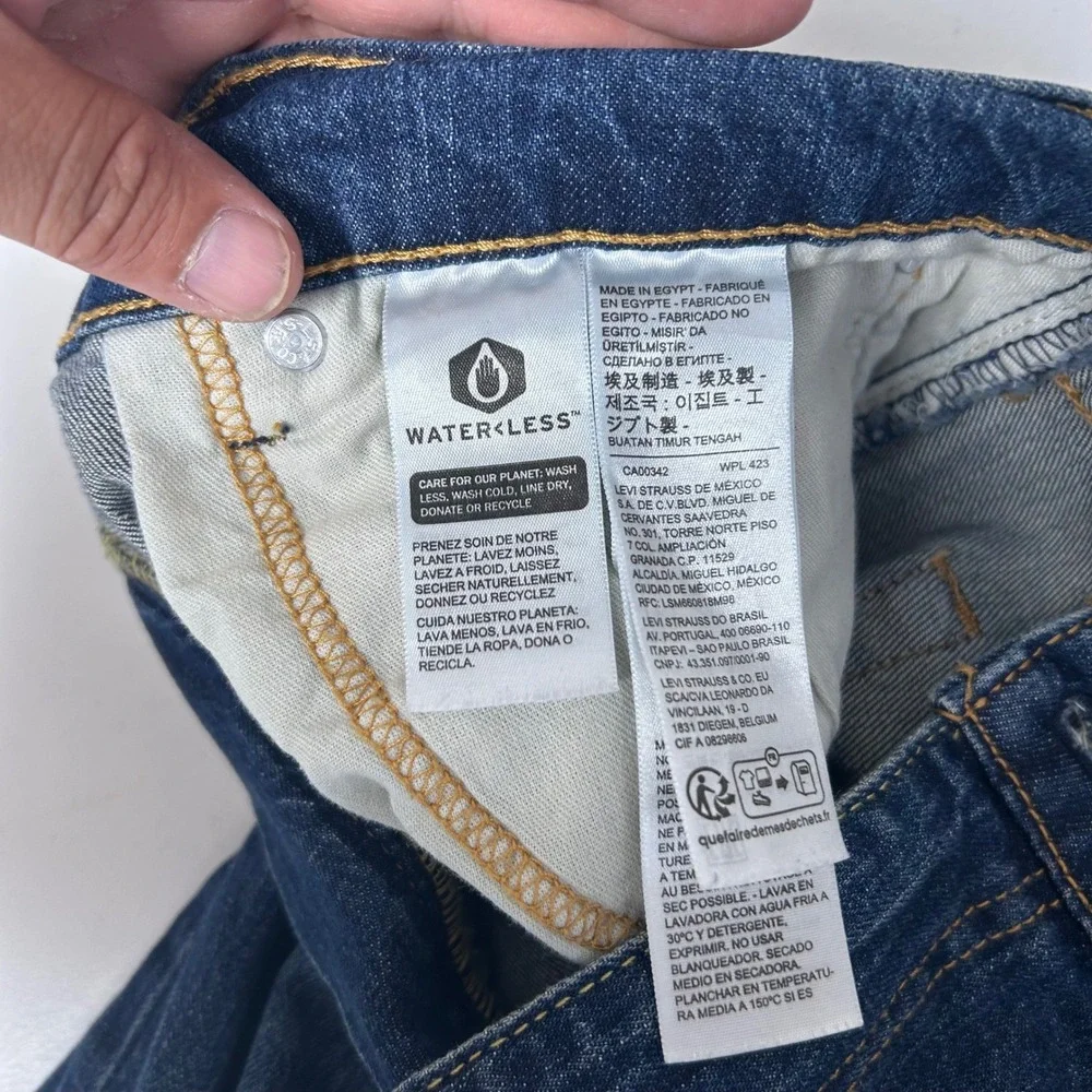 Levi's 505 Regular Fit Jeans Mens 38x30 Blue Medium Wash Straight Leg